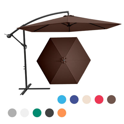 10-Foot Heavy-Duty Cantilever Patio Umbrella with Tilt Adjustment detail image - detail view 7