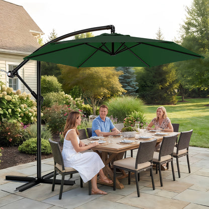 Patio Umbrella shown in the Dark Green, 10ft option