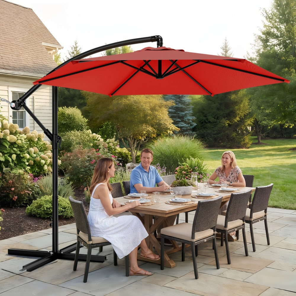 10-Foot Patio Umbrella with UV Protection and Multiple Color Options detail image - detail view 19
