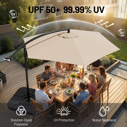 10-Foot Patio Umbrella with UV Protection and Multiple Color Options detail image