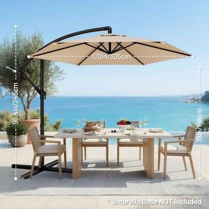 10-Foot Patio Umbrella with UV Protection and Multiple Color Options detail image - detail view 3