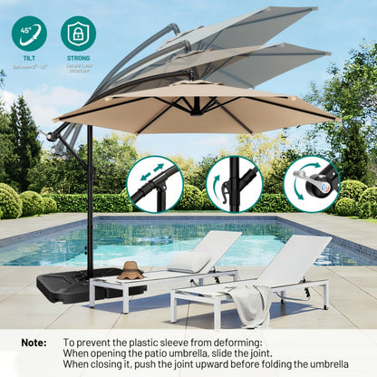 10-Foot Patio Umbrella with UV Protection and Multiple Color Options detail image - detail view 5