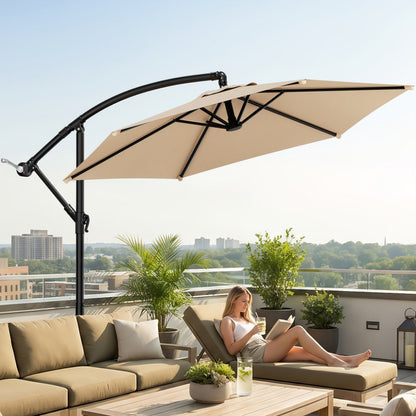 10-Foot Patio Umbrella with UV Protection and Multiple Color Options detail image - detail view 7