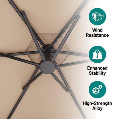 10-Foot Patio Umbrella with UV Protection and Multiple Color Options detail image - detail view 9