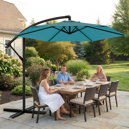 Patio Umbrella shown in the Lake Blue, 10ft option
