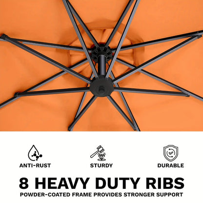 10-Foot Patio Umbrella with UV Protection and Tilt Adjustment detail image - detail view 12