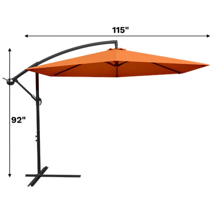10-Foot Patio Umbrella with UV Protection and Tilt Adjustment detail image - detail view 4