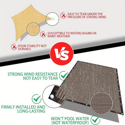10-Foot Rectangular Shade Net for Outdoor Shade and Protection detail image - detail view 3