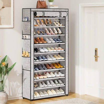 Shoe Rack, Organizer Large Capacity 10 Tier 6 Tier Freestanding Dustproof Shoe Storage shown in the main product view