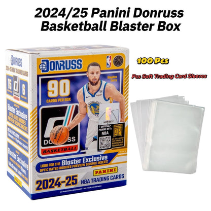 Sports Trading Cards, 2024-25 Panini Donruss NBA Blaster Box with 90 Cards and 25 Toploaders