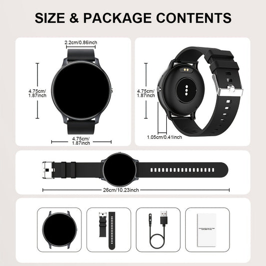 Smartwatch Fitness Tracker with IP68 Rating, SIM-Free Calling, Music and 100+ Sport Modes in Blue