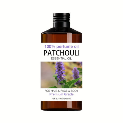 Essential Oil Patchouli Earthy Woody Aroma in 52ml Bottle for Diluted Topical, Diffuser and Humidifier Use
