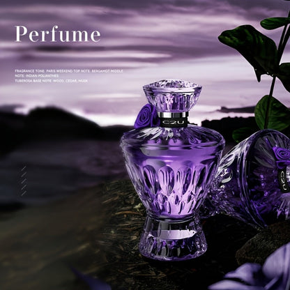 Obsidian Violet Eau de Parfum Spray, 75ml Purple Bottle with Floral, Woody and Musk Scent Profile