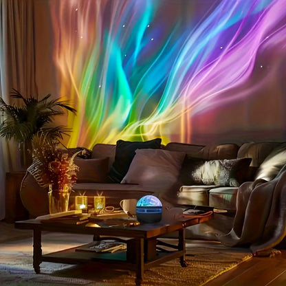 Galaxy Projector Night Light Aurora Projection Magic Ball Remote Control Multicolor Nebula LED USB Powered Dimmable for Bedroom Living Room Party Home Decor Christmas Valentine Gift
