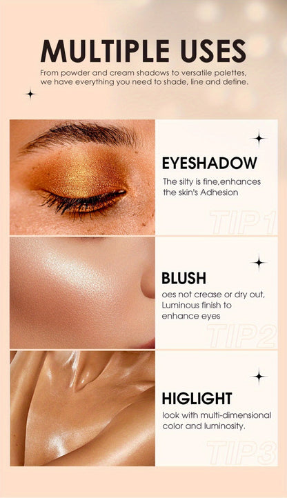 Waterproof Eyeshadow Stick Set 8 Piece – Shimmer, Pearlescent & Matte Eye Shadow Pencils, Creamy Blendable Formula, Long-Lasting Smoky Natural Glitter Eye Looks, Gift for Her