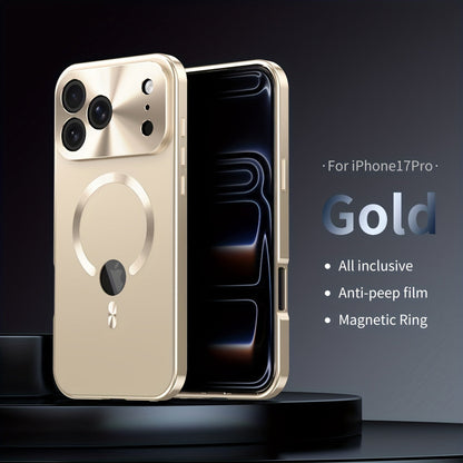 Two-Piece Privacy-Panel Magnetic iPhone Case with Camera Protection in 24 Model and Color Options
