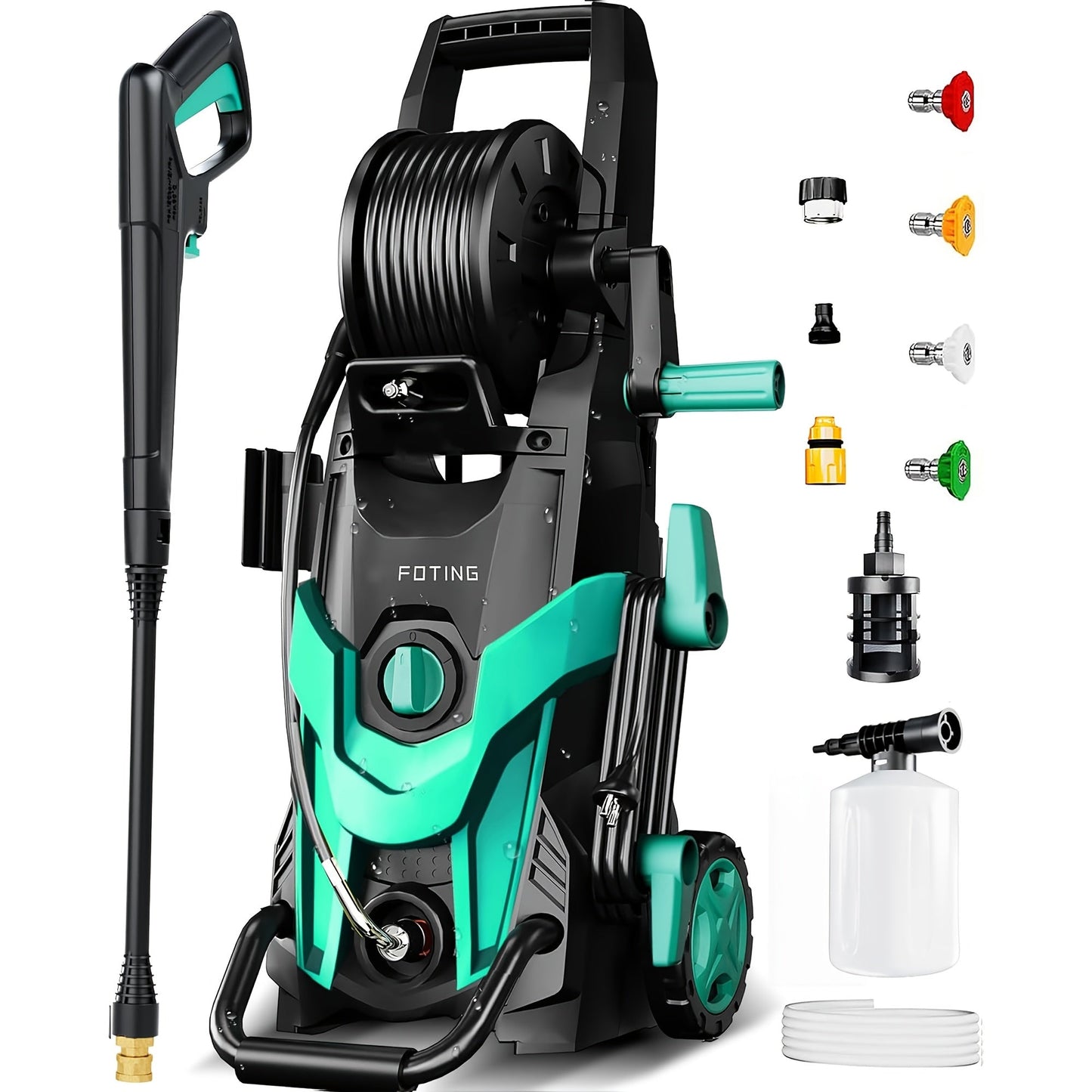 Electric Pressure Washer High PSI | Car Patio Fence Home Foam Cannon