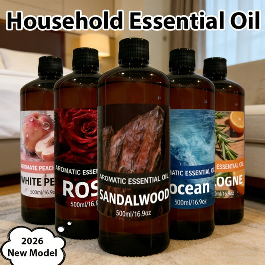 Premium Aromatic Oil Rose White Peach Ocean Sandalwood Woody Cologne Long-Lasting Fragrance for Diffuser Air Purifier Bedroom Living Room Car Odor Eliminator