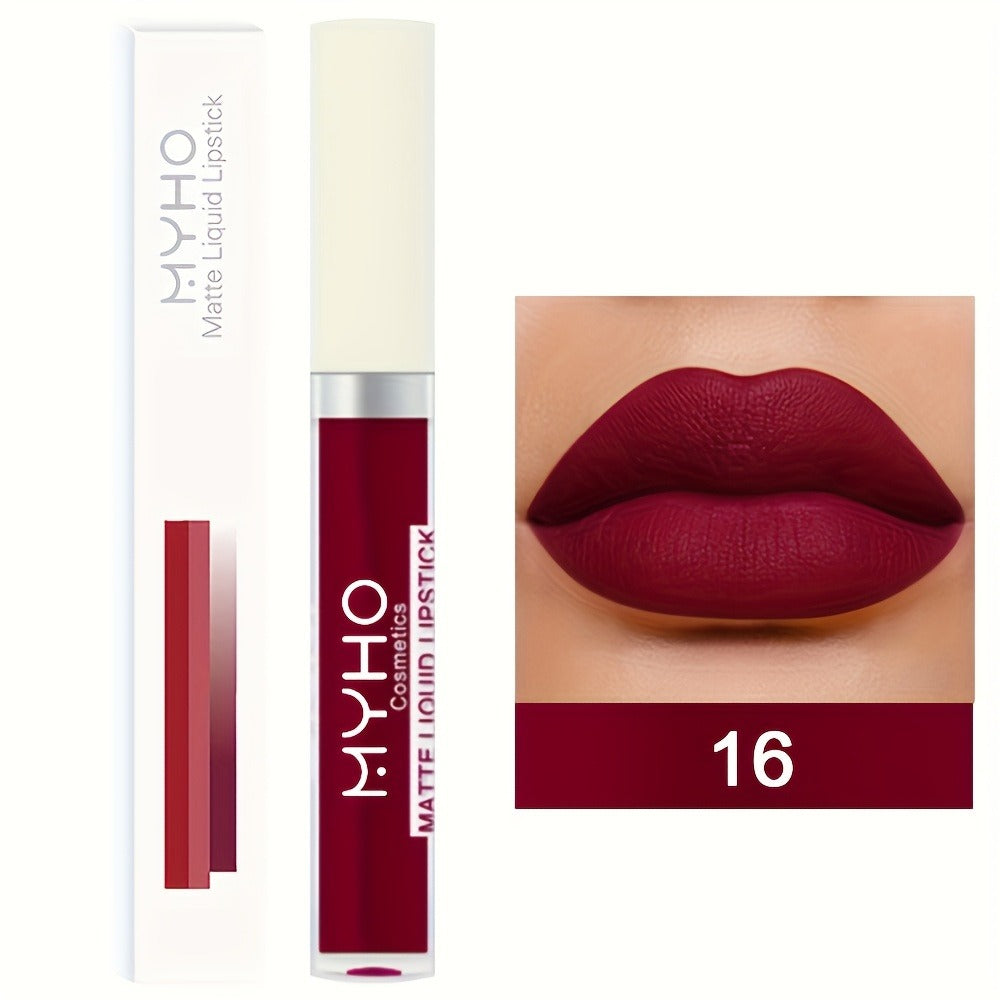 Lip Gloss Set by MYHO Cosmetics with 9 Matte Lip Colors per Set and Two Retained Shade Collections