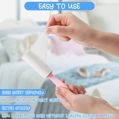 12-Piece Mini Portable Lint Roller Set with Patterned Covers for Clothing, Bags, Furniture and Travel