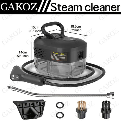 High Temperature Steam Cleaner Handheld Carpet Cleaner High Pressure for Kitchen Grease Sofa Air Conditioner Washing Machine Tile Grout Easy Carry Home Use