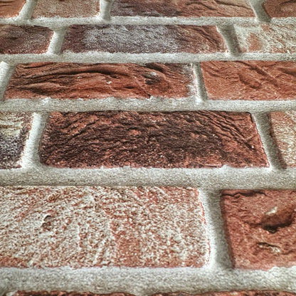 Twenty-Piece Vintage Brick and Stacked-Stone Wall Tile Sticker Set in Pattern 579, 566 or 576