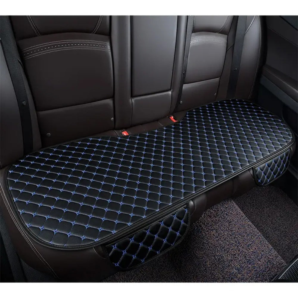 Car Seat Cover Rear Bench Protector with Source-Listed Water-Resistant Surface in Black or Red