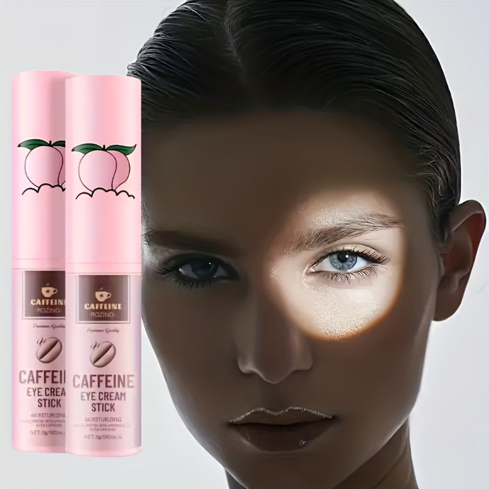 Eye Cream Firming Anti-Aging 2pcs with Caffeine & Ceramide NP — Reduces Dark Circles Puffiness Fine Lines Crow's Feet Lifted Refreshed Under-Eye Look Daily Skincare