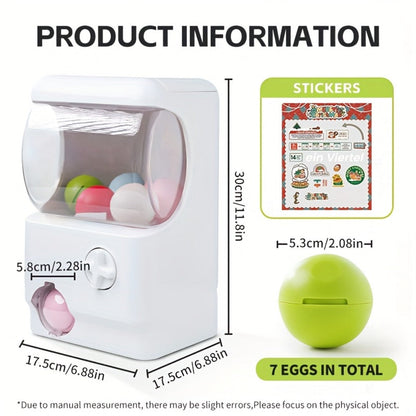 Gachapon Machine for Home – Mini Capsule Toy Vending Machine Novelty Gift for Kids Adults Couples Anniversary Birthday Party Christmas