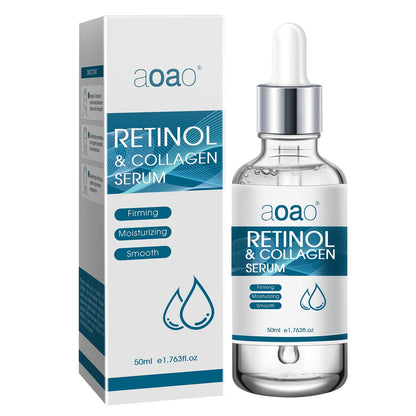 Face Cream Retinol and Collagen 130g Jar or Retinol Essence Option for Day and Night Skin Care