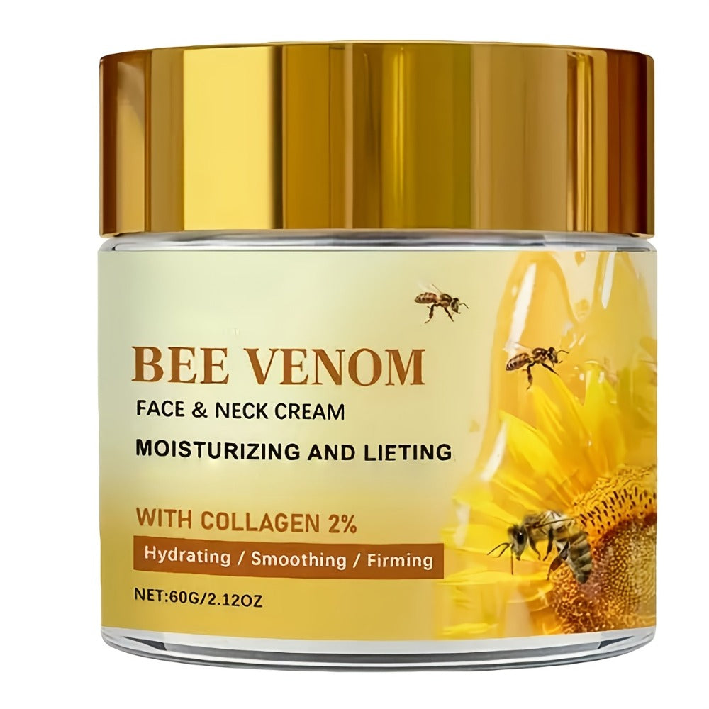Face Cream Bee Venom and Collagen Two-Bottle Set for Morning and Evening Moisturizing Care