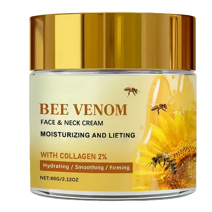 Face Cream Bee Venom and Collagen Two-Bottle Set for Morning and Evening Moisturizing Care