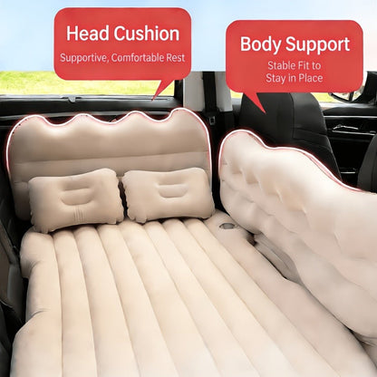 SUV Back-Seat Inflatable Mattress with Electric Pump, Storage Bag and Repair Kit in Four Colors