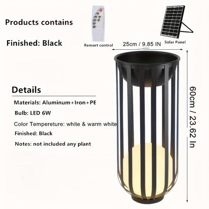 Solar Outdoor Table Lamp & Floor Lamp - Waterproof Garden Light for Villa, Park, Courtyard, Patio Decor, Solar Charging LED Landscape Lighting