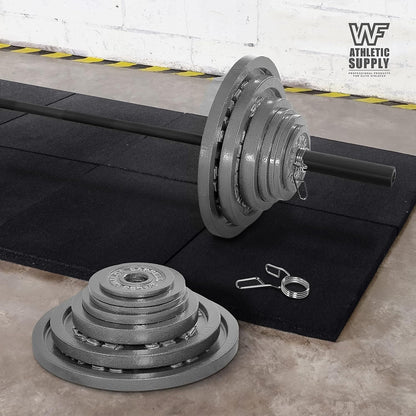 Gray STANDARD Cast-Style Weight Plates in Single, Pair, Four-Piece and Mixed Sets for Barbell Training