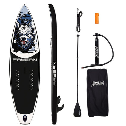 10.6-Foot Inflatable Stand-Up Paddle Board Kit with Six Graphics, Paddle, Pump, Bag, Leash and Fin