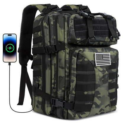Tactical Military Backpack 50L – Large Capacity Molle Rucksack for Camping, Hiking, Hunting, Fishing & Travel, Unisex with Multiple Color Options