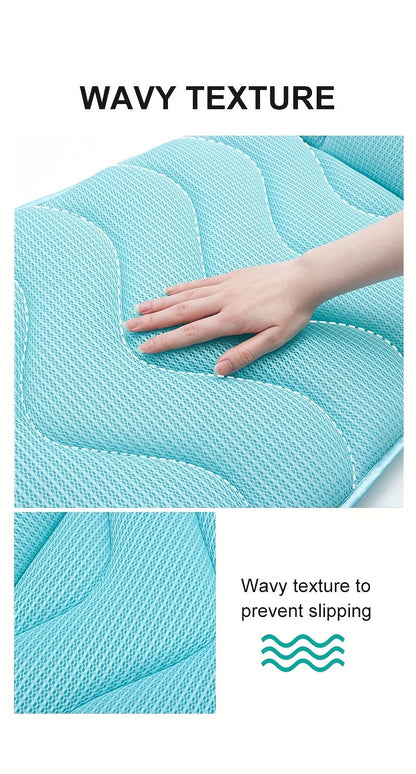 Full Body Bath Mat Pillow 60x21.7in Extra Thick Bathtub Cushion with Head, Neck & Lumbar Support for Women Men Elderly, Luxury Non-Slip Full-Size Tub Pad for Joint Relief