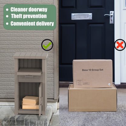Waterproof Outdoor Storage Box with Lock Anti-Theft Porch