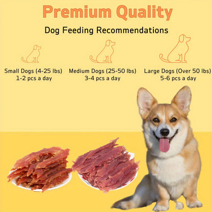 Dog Treats Chicken and Duck Jerky Chews in 200g or 400g Package Options for Reward Use for Dog Reward Use