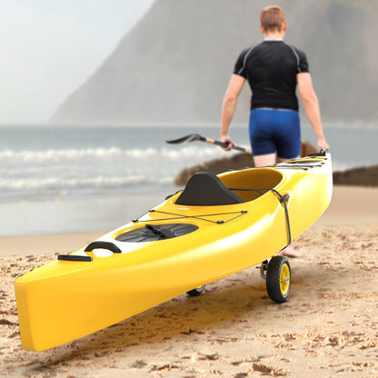 Kayak Cart Trolley Carrier Dolly – Canoe Paddle Board Boat Transport with 10-Inch Solid Wheels