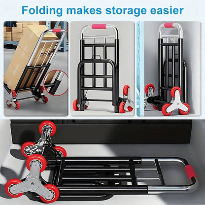 Folding Stair-Climbing Hand Truck with 220, 450 or 680 lb Model Labels and Three Frame Configurations