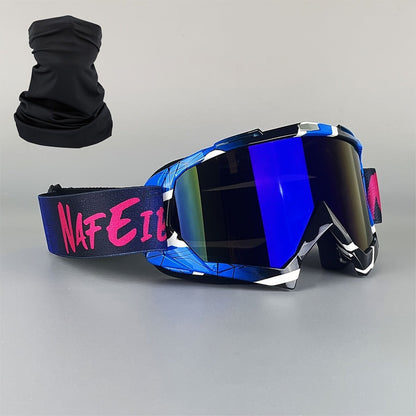 Thirty-Style NAFEIB Ski Goggle and Matching Headwear Set with Mirrored, Clear, Silver and Gray Lens Options