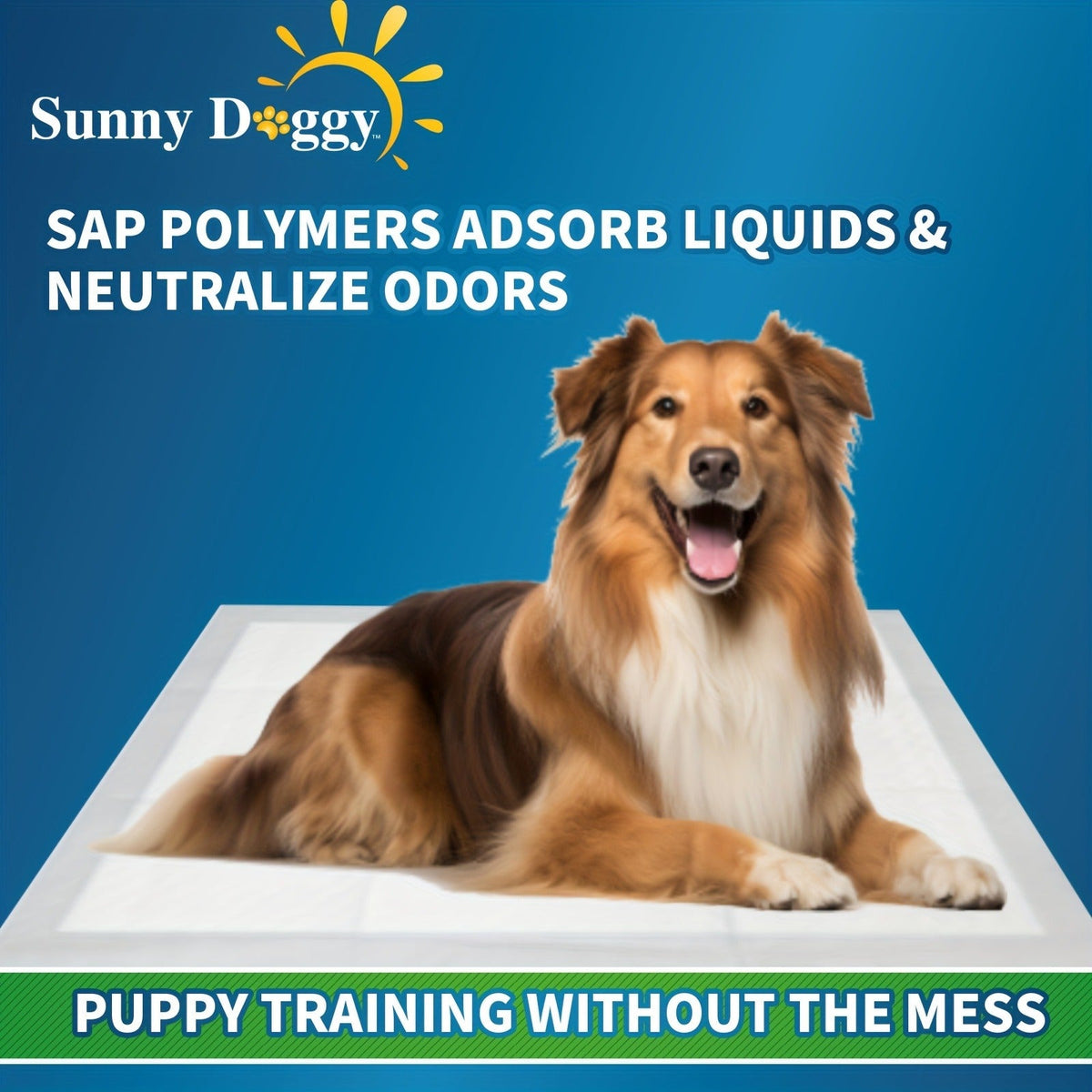 Disposable Dog Pee Pads for Puppy Training - Super Absorbent Leak-Proof Potty Pads with Odor Control, Housebreaking Training Pads for Dogs, 80/100/240 Count, 22"x22" 30"x36" 36"x36"