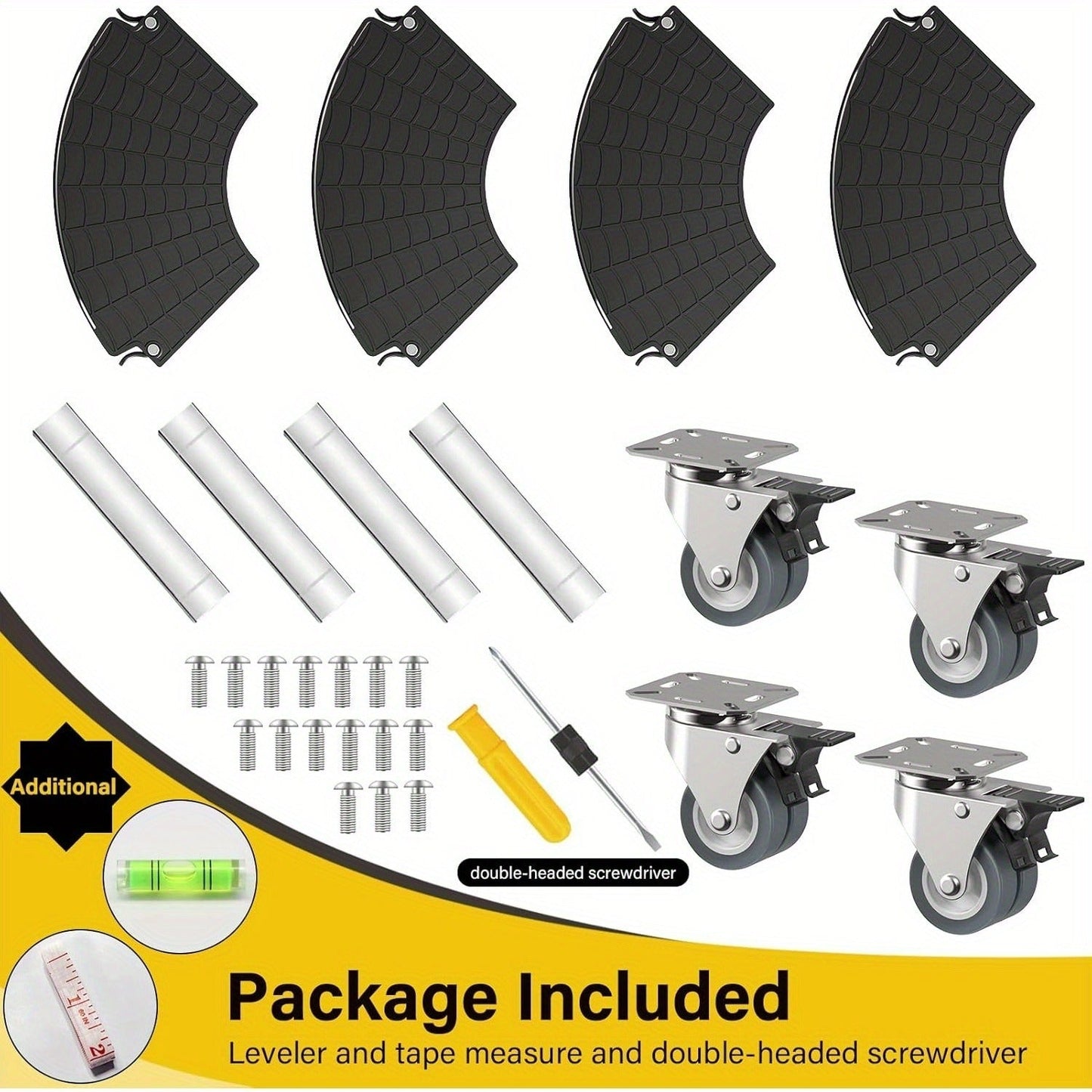 Plant Stand with Wheels 440 lbs – Adjustable 15-22" Heavy Duty Pot Roller with Lockable Swivel Casters for Indoor & Outdoor Planters