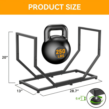 2.58-Foot Firewood Rack with Raised Metal Frame, Open Ends and Four Adjustable Leveling Feet