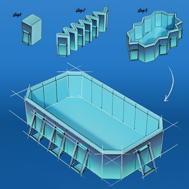 Above Ground Pool for Garden, Patio and Yard Use, with the Listed Configuration, for Everyday Use and Organized Storage