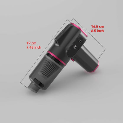 Cordless Handheld Vacuum Cleaner with Suction and Blowing Modes, USB-C Cable and Four Nozzle Attachments