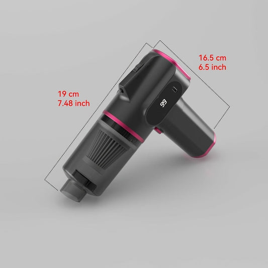 Cordless Handheld Vacuum Cleaner 6KPA, Wireless Portable Vacuum with Suction & Blow Function, USB Rechargeable, Whirlwind Cyclone Filter for Home Car Office Pet Hair Dust Quiet Low Noise