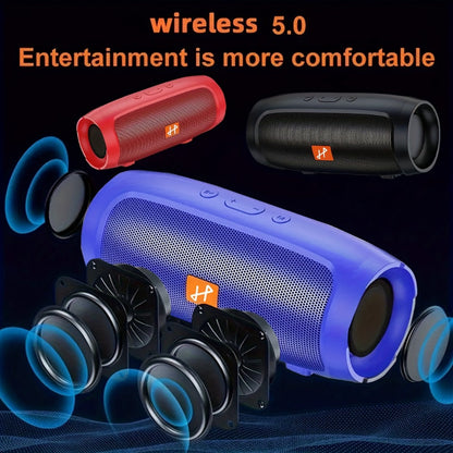 Portable Bluetooth Speaker with 5.1-Channel Listing, 1200mAh Battery and USB-C in Three Colors